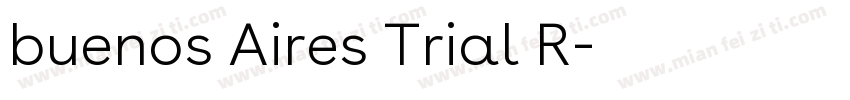buenos Aires Trial R字体转换